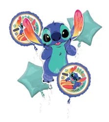Helium Balloon Bouquet, Lilo & Stitch, 5 Count