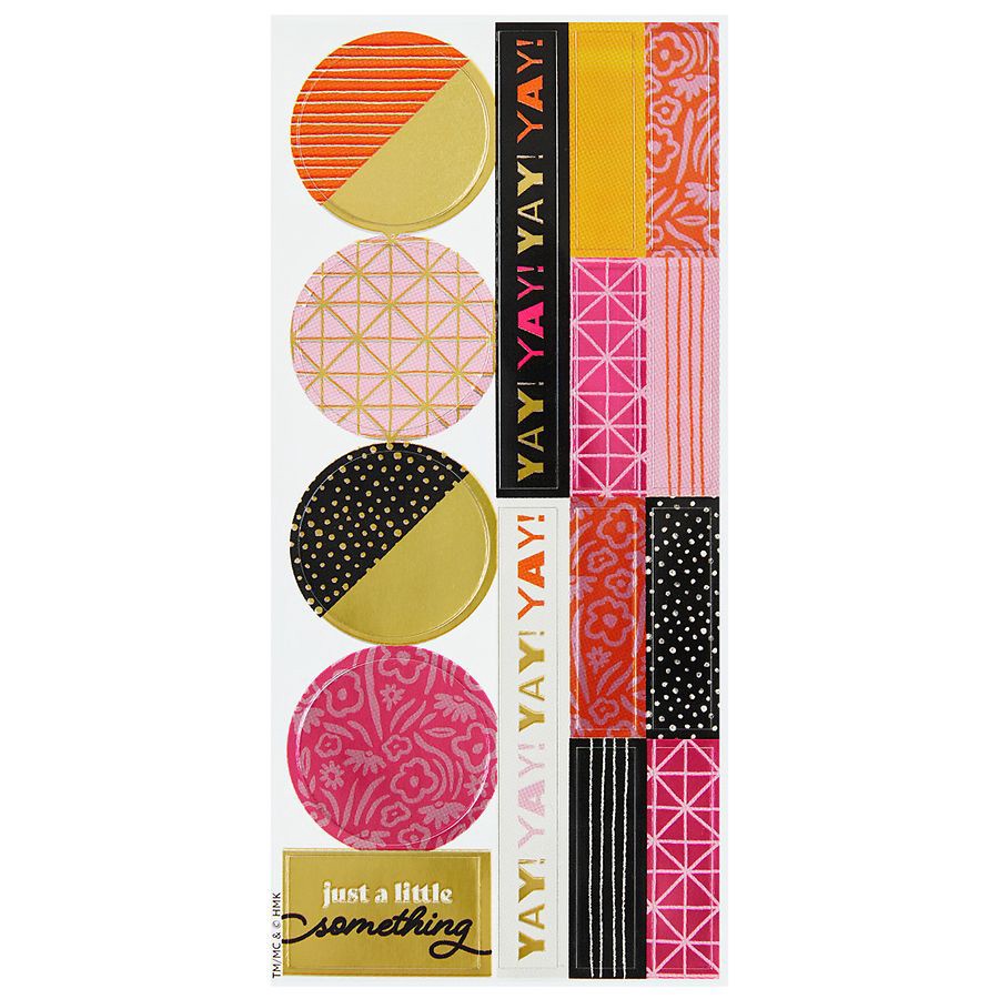 slide 2 of 4, Hallmark Mod Shapes Tissue Paper for Gift Wrap With Gift Tag Stickers, 6 ct