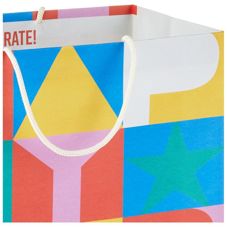 slide 2 of 5, Hallmark Birthday Gift Bag (Color Block) Large, 1 ct