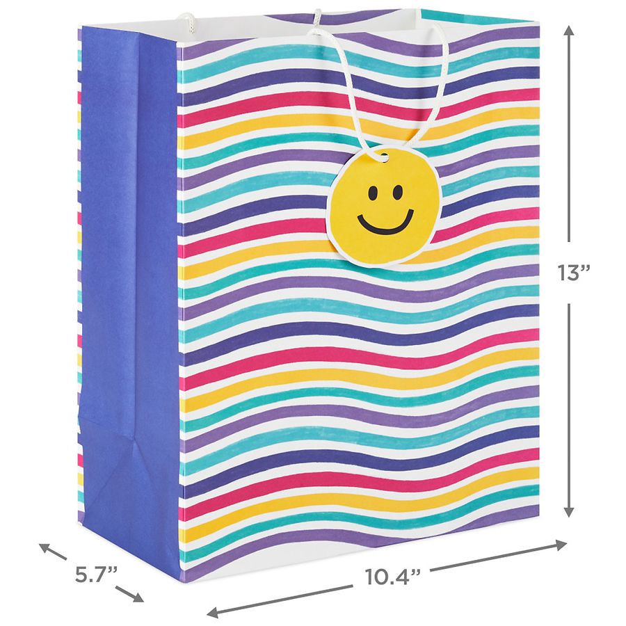 slide 4 of 5, Hallmark Gift Bag (Happy Waves) Large, 1 ct