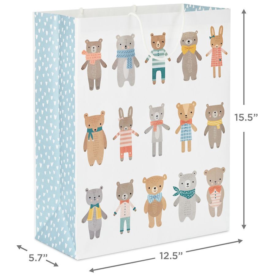 slide 3 of 5, Hallmark Gift Bag (Dapper Bears and Bunnies) Extra-Large, 1 ct
