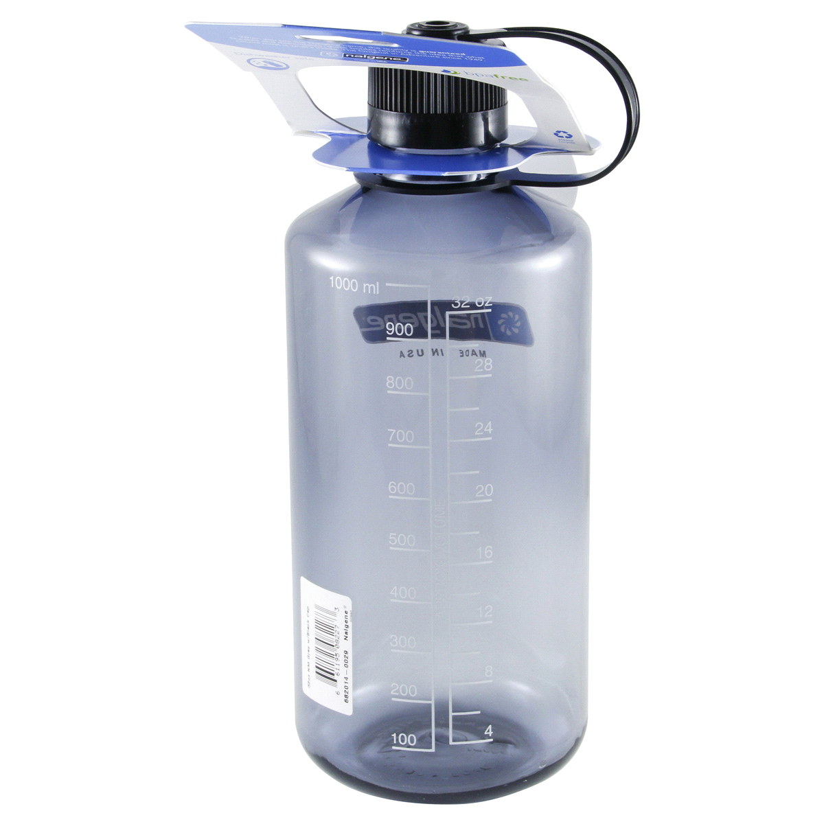 slide 4 of 4, Nalgene 32oz Narrow Mouth Water Bottle, Blue/Gray, 1 ct