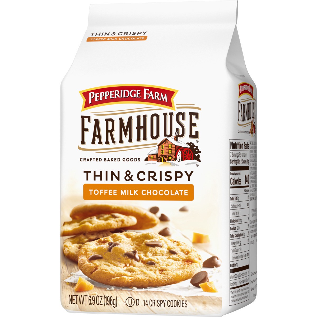 slide 11 of 12, Pepperidge Farm Thin & Crispy Toffee Milk Chocolate Cookies, 6.900 oz