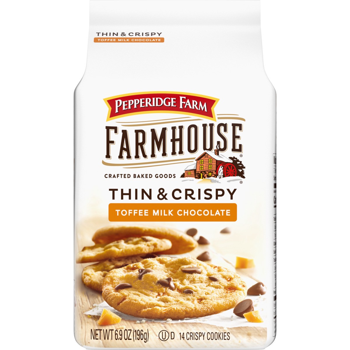 slide 3 of 12, Pepperidge Farm Thin & Crispy Toffee Milk Chocolate Cookies, 6.900 oz