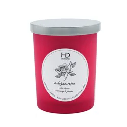 HD Designs Frosted Jar Candle - A Dozen Roses