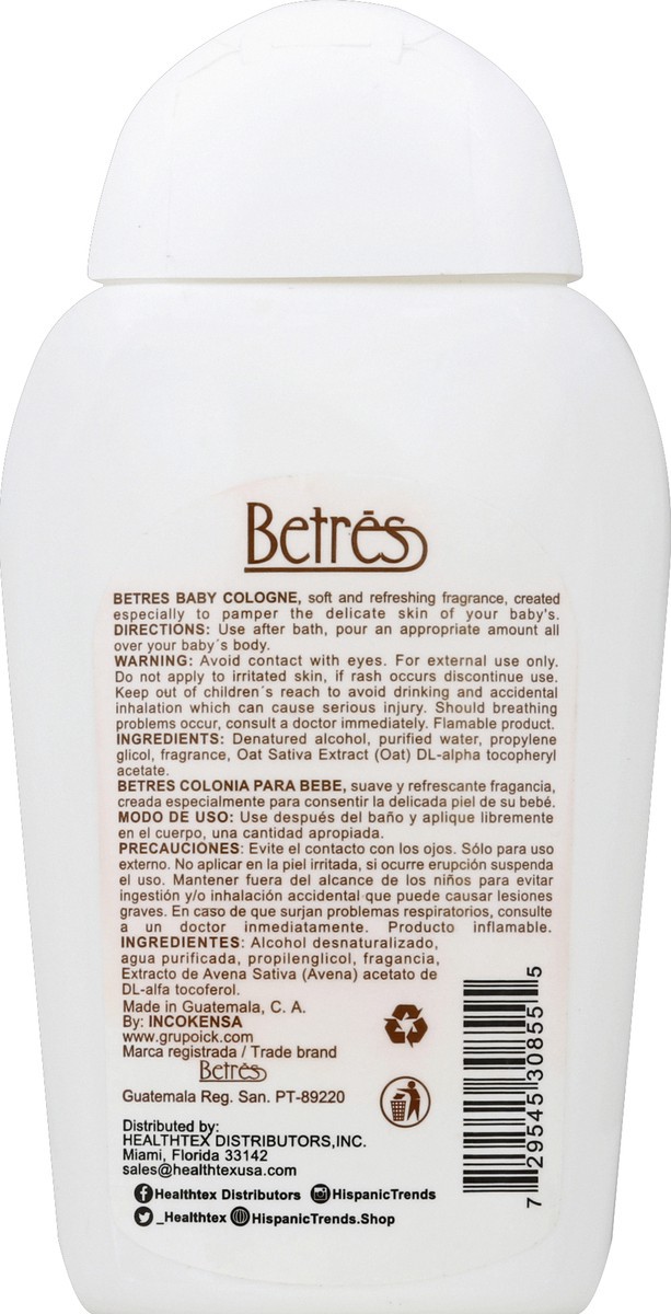 slide 3 of 8, Betres Cologne 8 oz, 1 oz