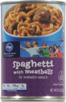 slide 1 of 1, Kroger Spaghetti With Meatballs, 15 oz