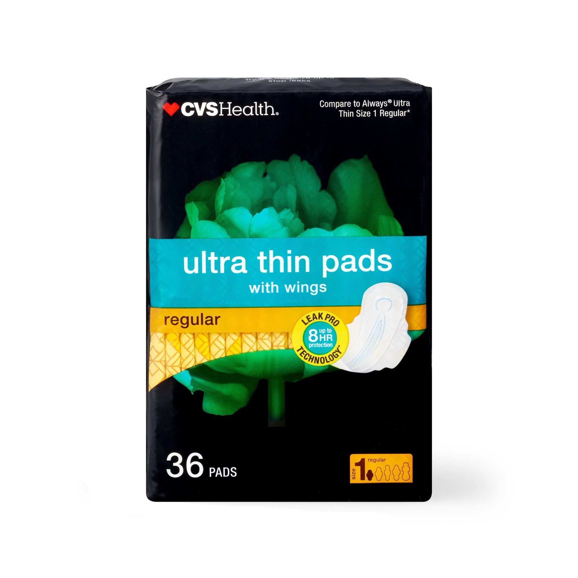 slide 1 of 7, Cvs Ultra Thin With Flexible Wings, Regular, 36 Ct, 36 ct