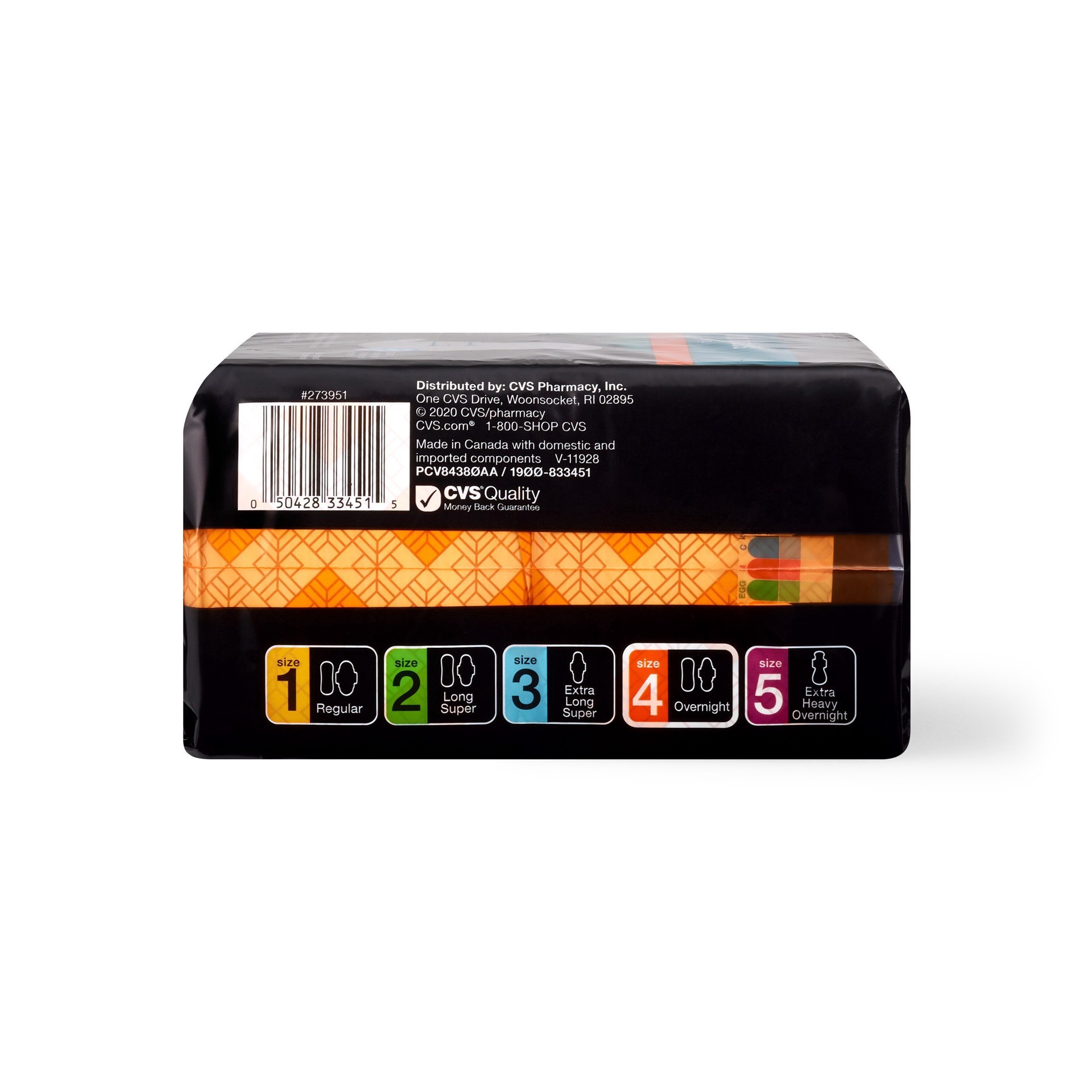 slide 3 of 7, Cvs Ultra Thin Pads With Wings, Overnight, 52 Ct, 52 ct