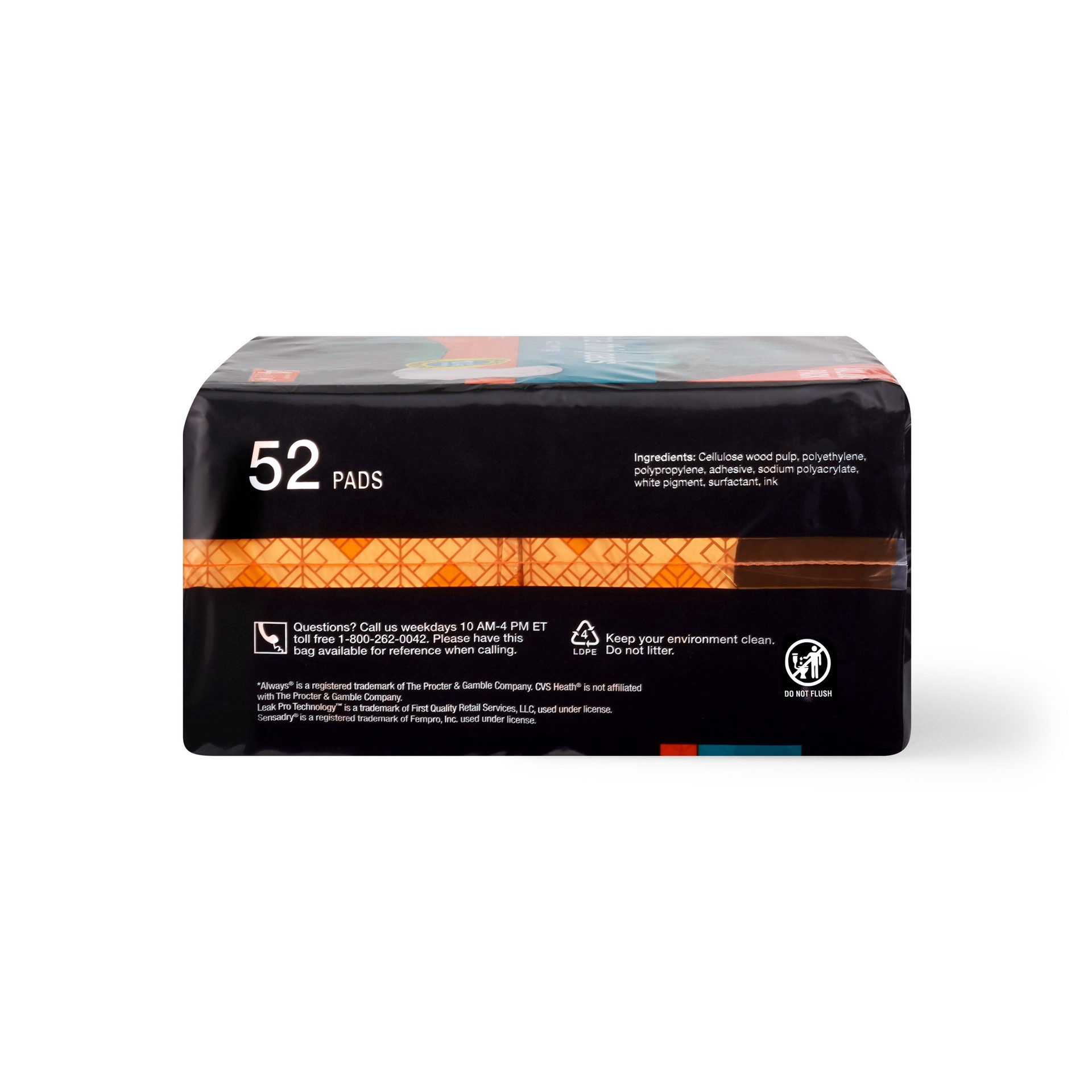 slide 4 of 7, Cvs Ultra Thin Pads With Wings, Overnight, 52 Ct, 52 ct