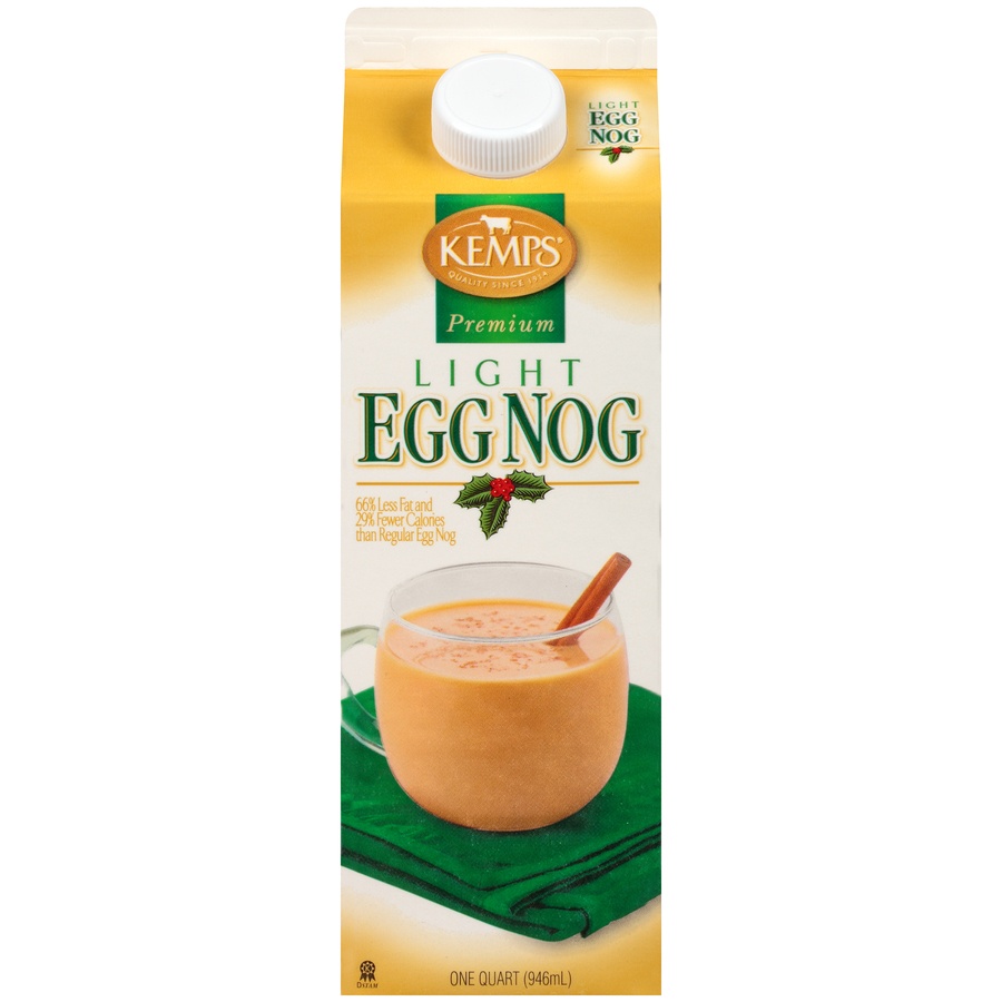 slide 1 of 1, Kemps Premium Light Eggnog, 32 oz