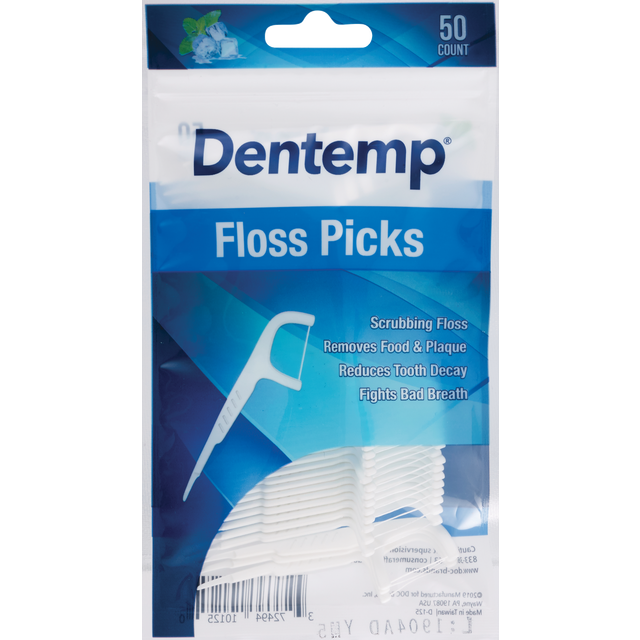 slide 1 of 1, DENTEMP Sword Floss Mint, 50 ct