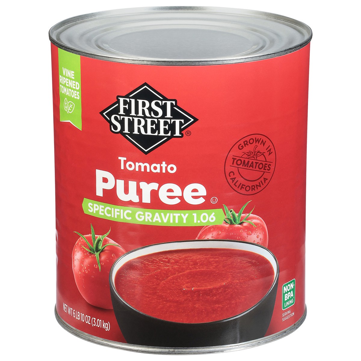 slide 3 of 14, Cb02 First Street Tomato Puree, 106 oz