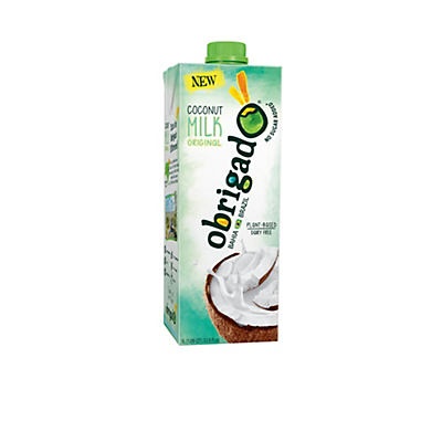 slide 1 of 1, Obrigado Original Coconut Milk, 33.8 oz