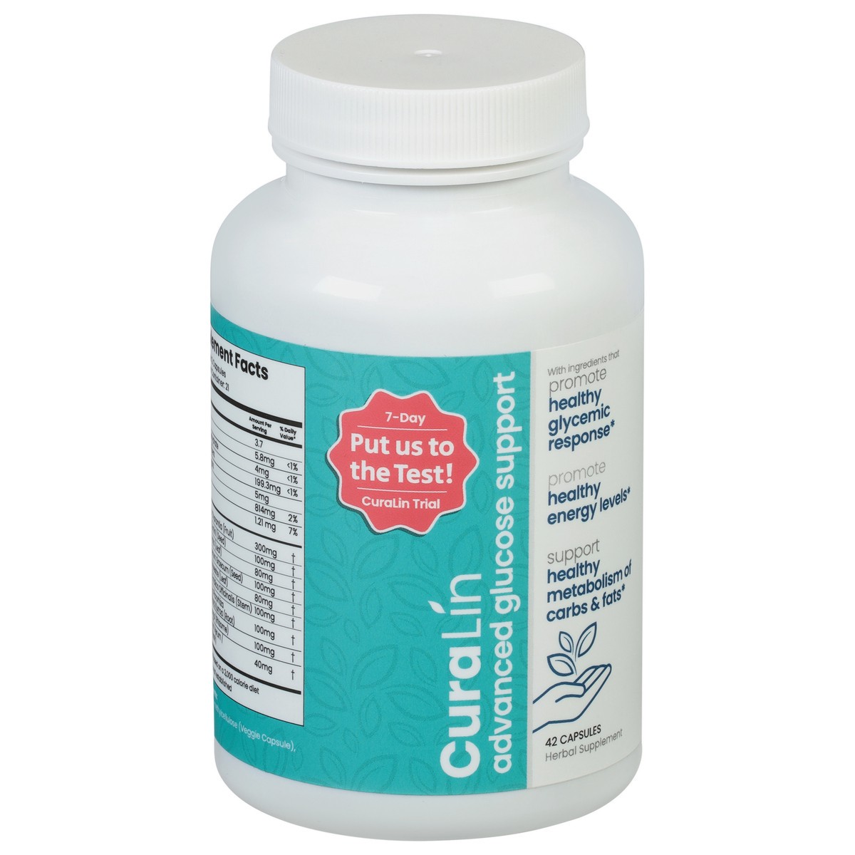 slide 3 of 9, CuraLin Advanced Glucose Support 42 Capsules, 42 ct