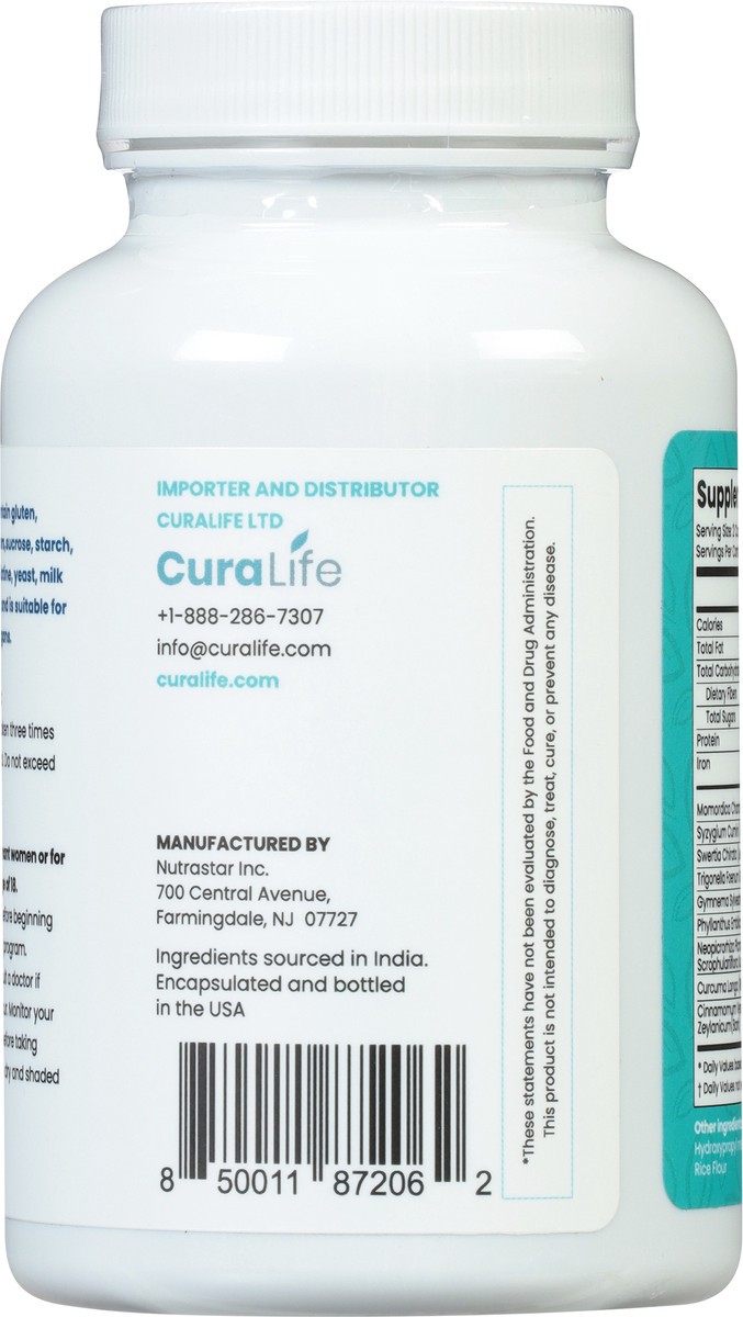 slide 8 of 9, CuraLin Advanced Glucose Support 42 Capsules, 42 ct