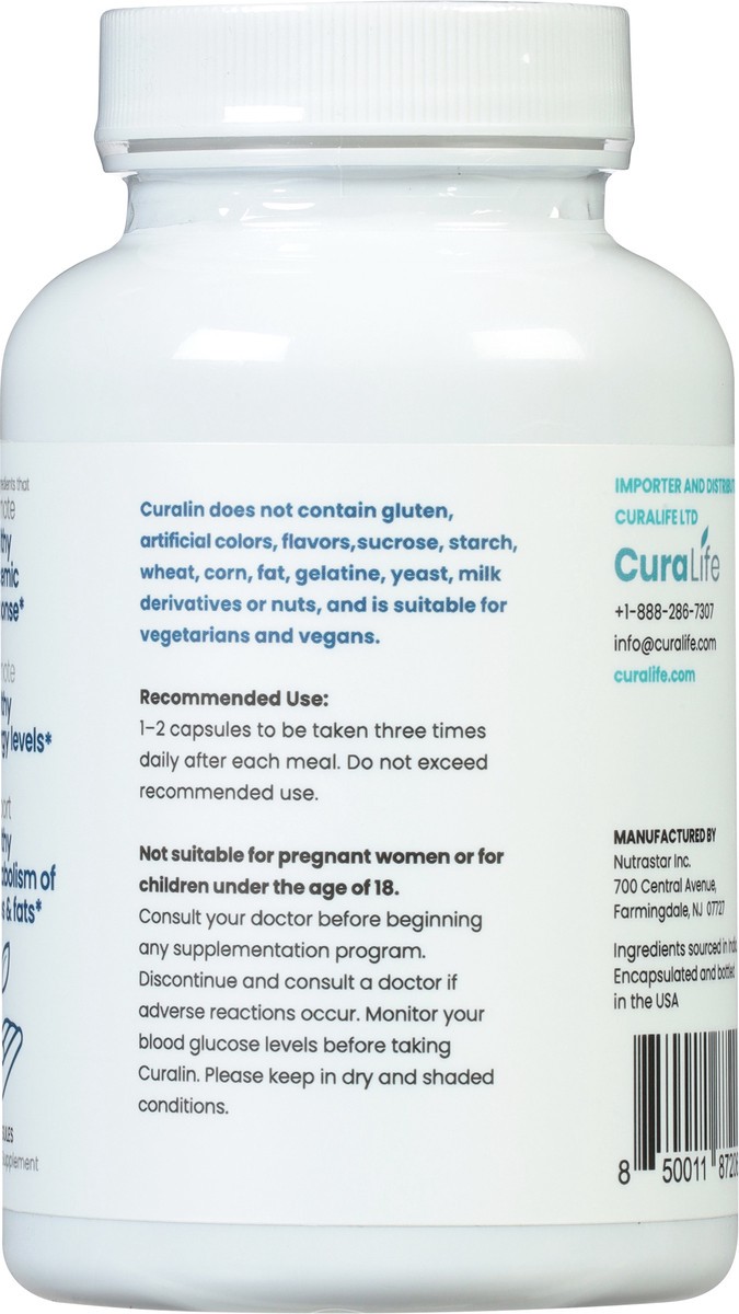 slide 7 of 9, CuraLin Advanced Glucose Support 42 Capsules, 42 ct