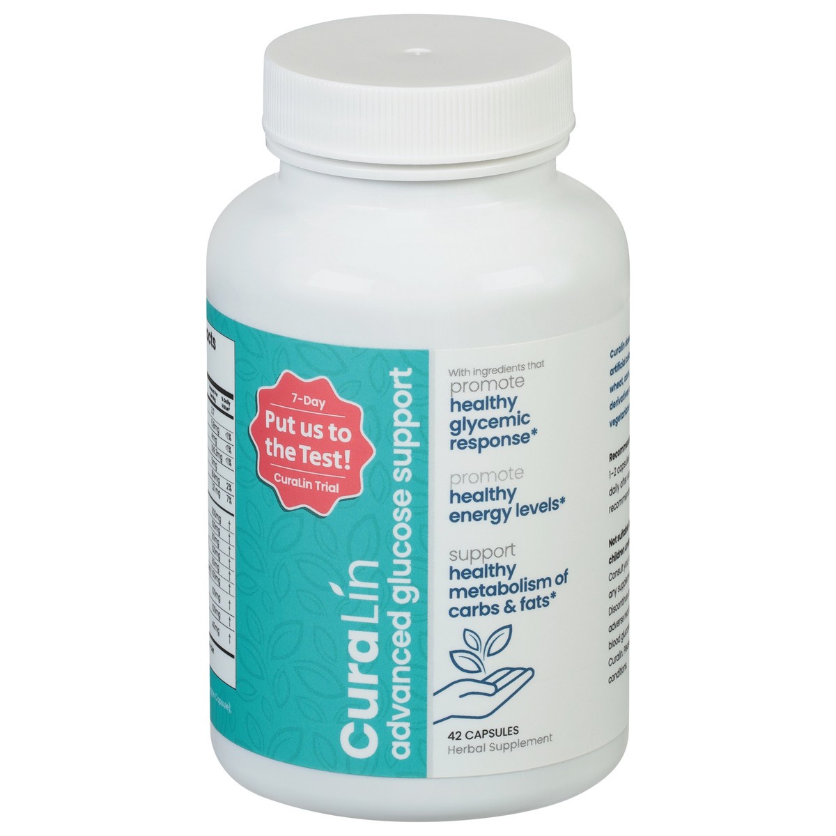 slide 1 of 9, CuraLin Advanced Glucose Support 42 Capsules, 42 ct
