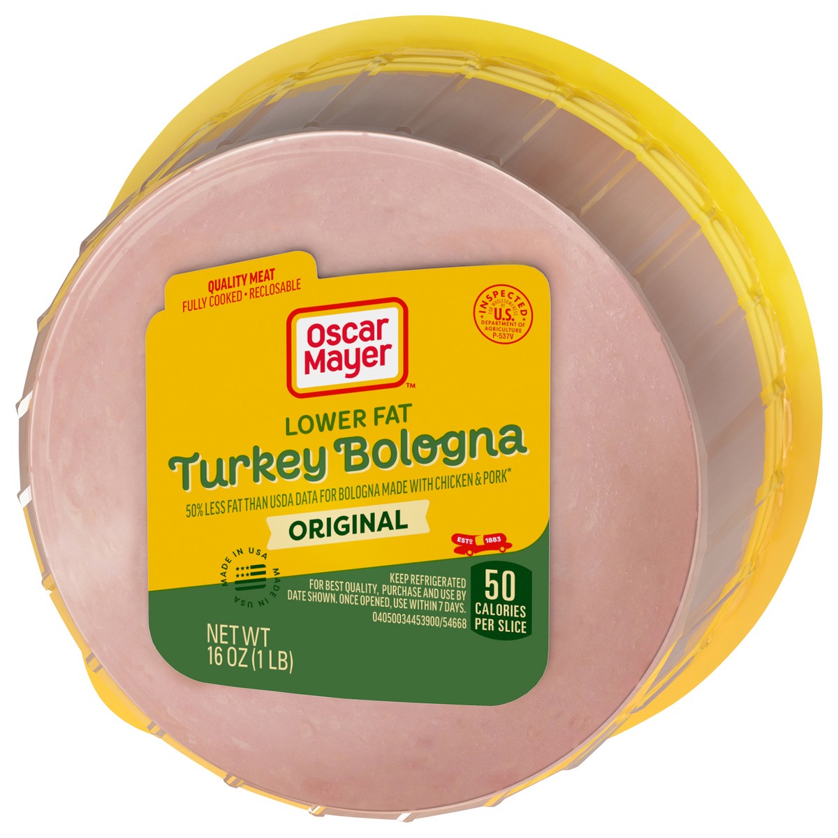 slide 5 of 9, Oscar Mayer Turkey Bologna Deli Lunch Meat with 50% Lower Fat, 16 oz Package, 16 oz