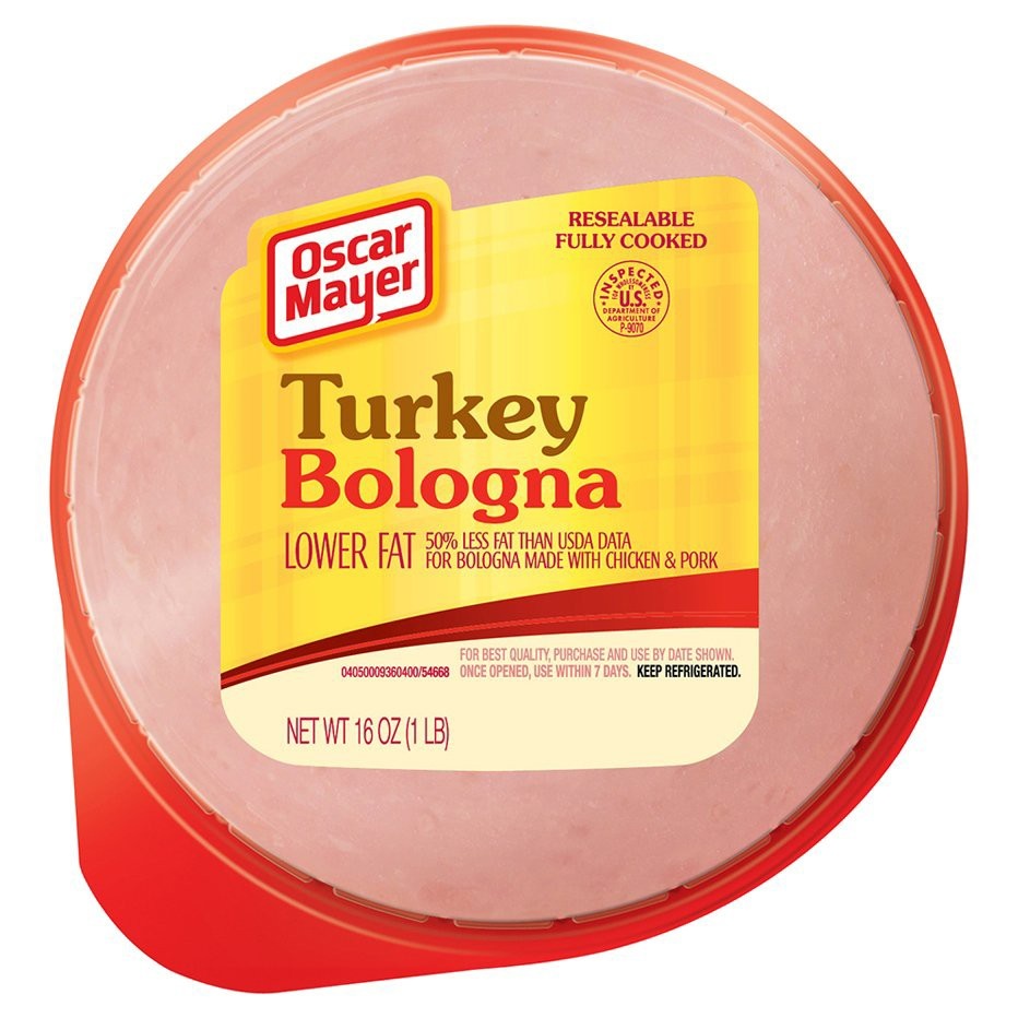 slide 1 of 2, Oscar Mayer Turkey Bologna Sliced Lunch Meat with 50% Lower Fat Pack, 16 oz