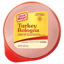 Oscar Mayer Turkey Bologna Sliced Lunch Meat with 50% Lower Fat Pack
