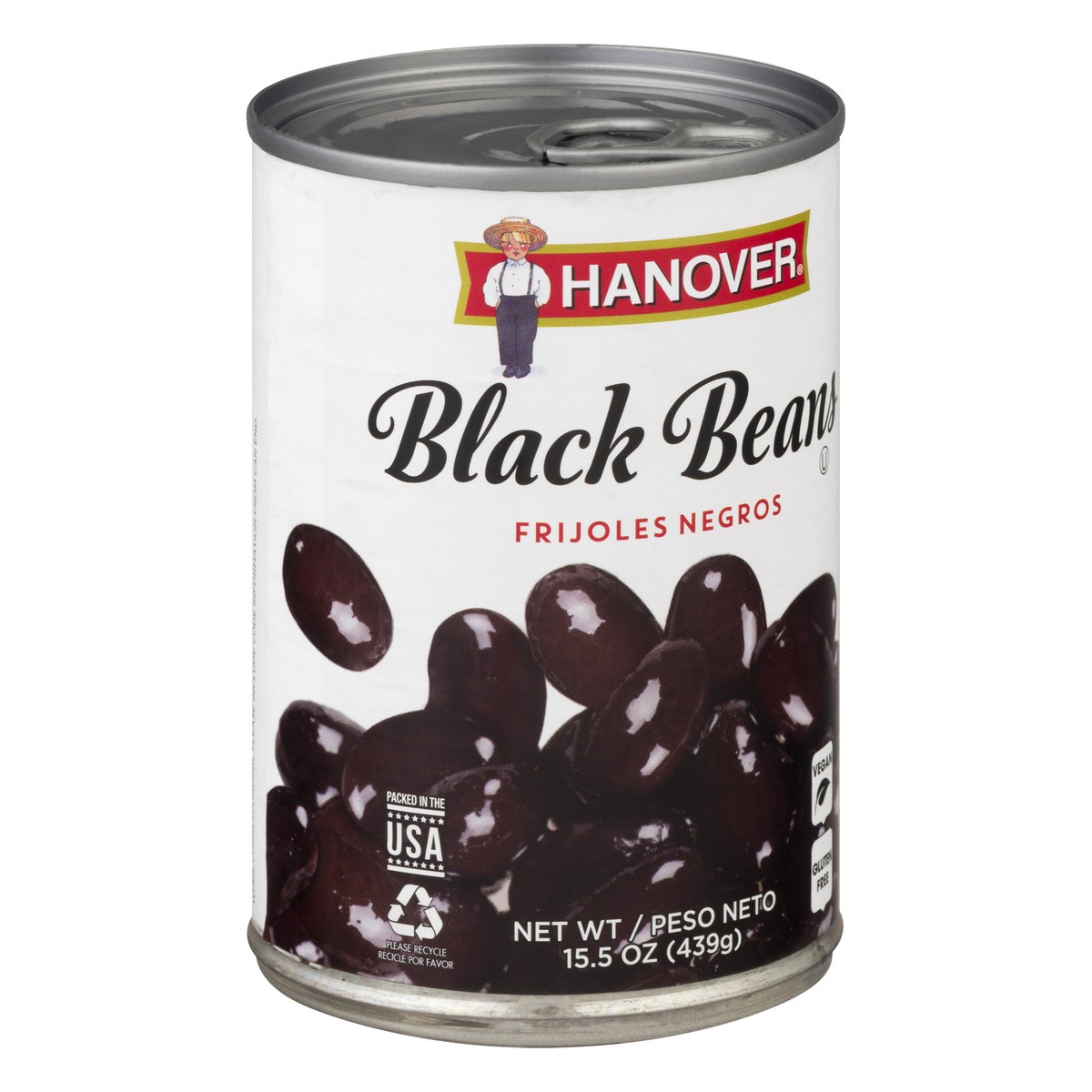 slide 2 of 9, Hanover Black Beans 15.5 oz, 15.5 oz