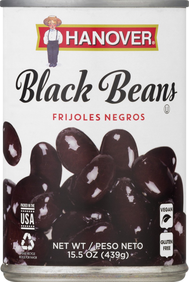 slide 6 of 9, Hanover Black Beans 15.5 oz, 15.5 oz