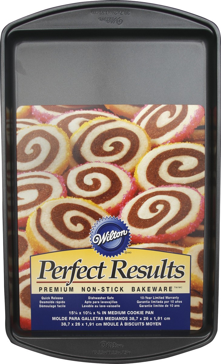 slide 1 of 3, Wilton Perfect Results Non-Stick Medium Cookie Pan, 1 ct