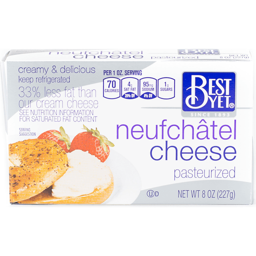 slide 1 of 1, Best Yet Neufchatel Cheese, 8 oz