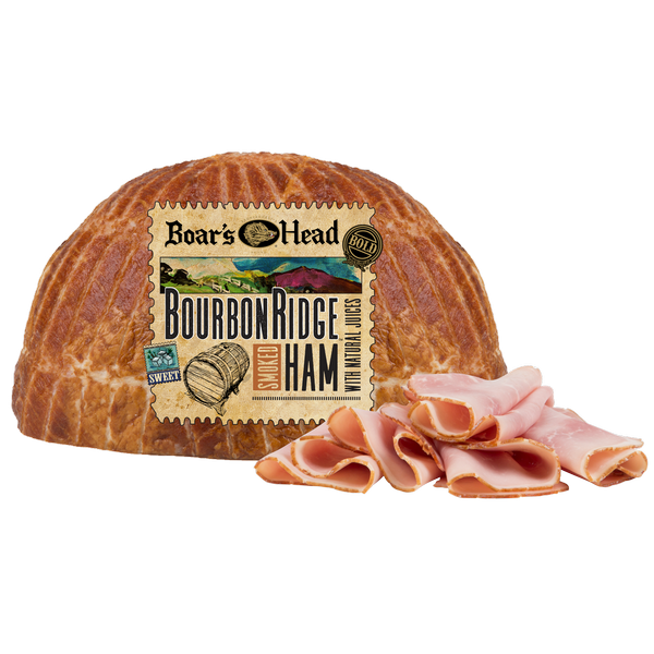 slide 1 of 1, Boar's Head Bourbon Ridge Sweet Smoked Ham, per lb