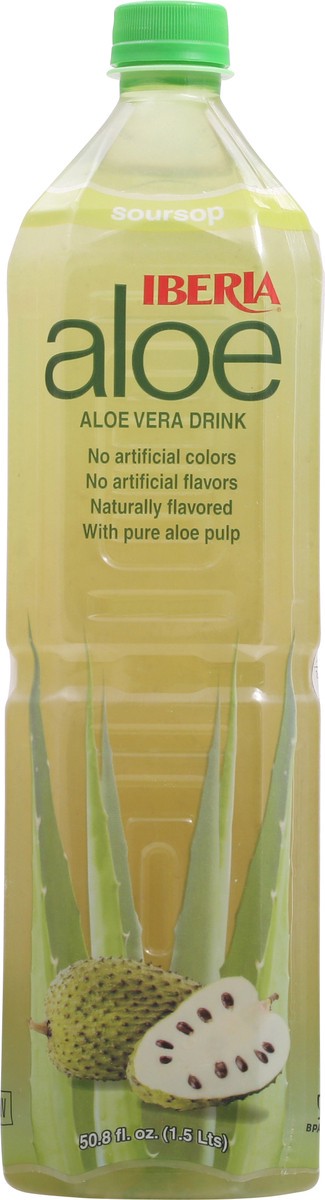 slide 12 of 12, Iberia Soursop Aloe Vera Drink with Pure Aloe Pulp - 50.8 fl oz, 50.8 fl oz