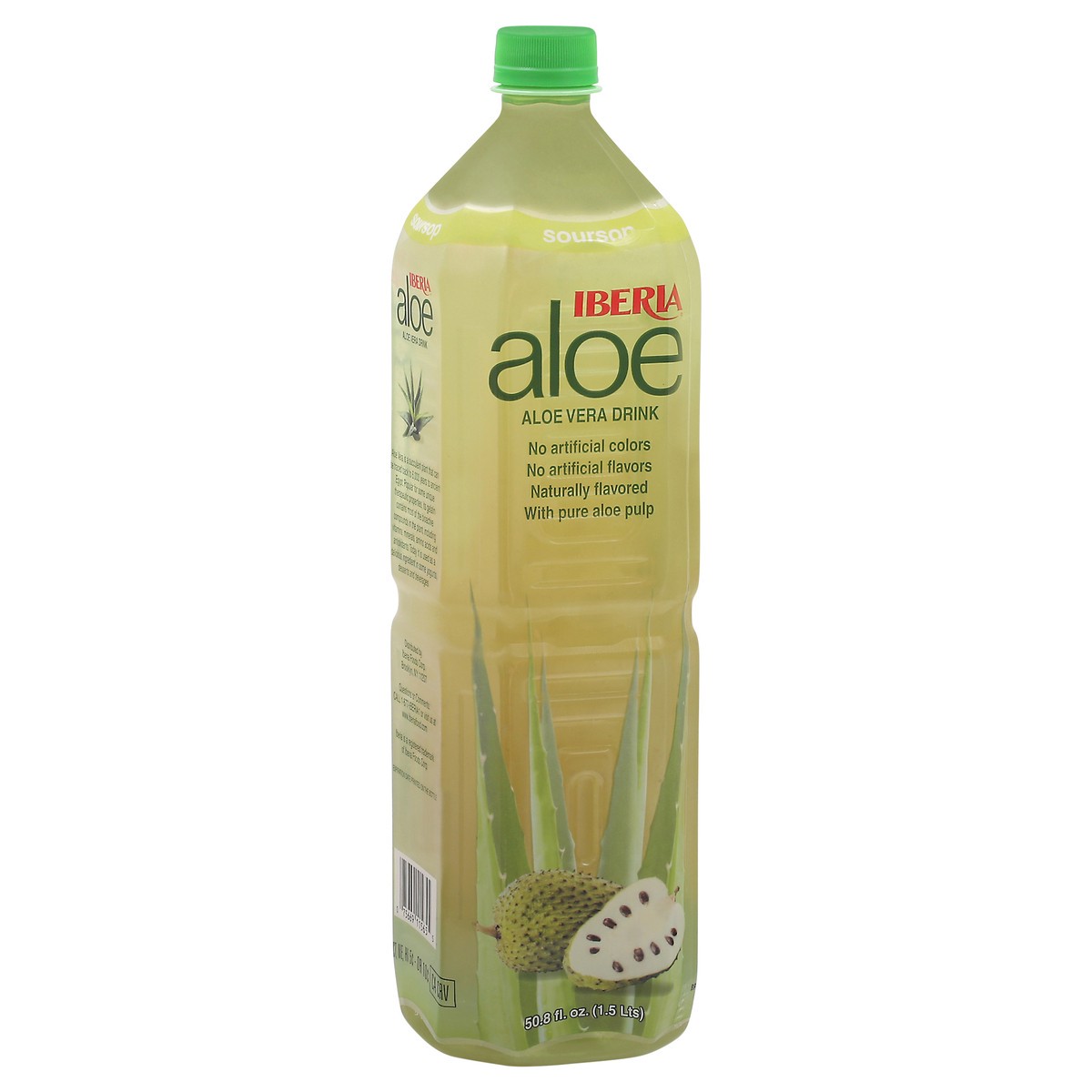 slide 7 of 12, Iberia Soursop Aloe Vera Drink with Pure Aloe Pulp - 50.8 fl oz, 50.8 fl oz