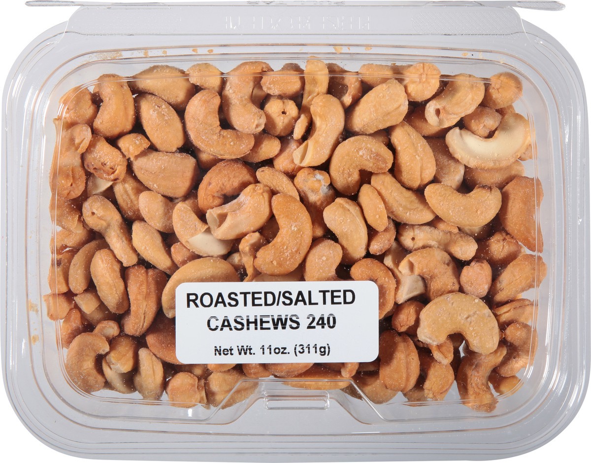 slide 5 of 9, JLM Manufacturing Roasted/Salted 240 Cashews 11 oz, 11 oz