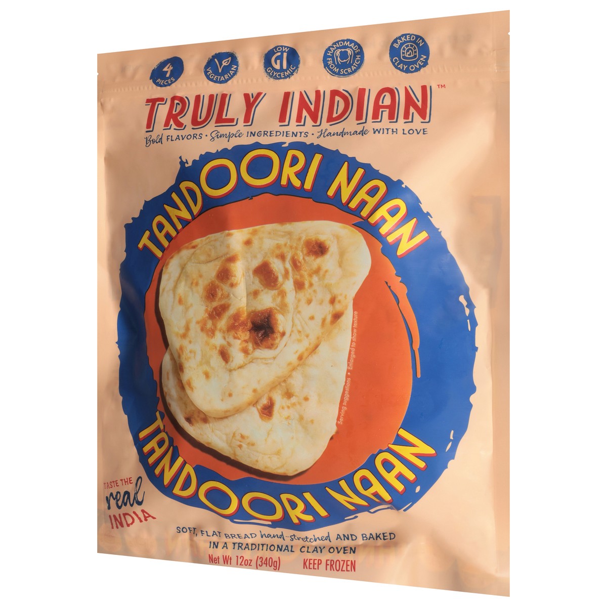 slide 4 of 4, Truly Indian Tandoori Naan Frozen, 12 oz