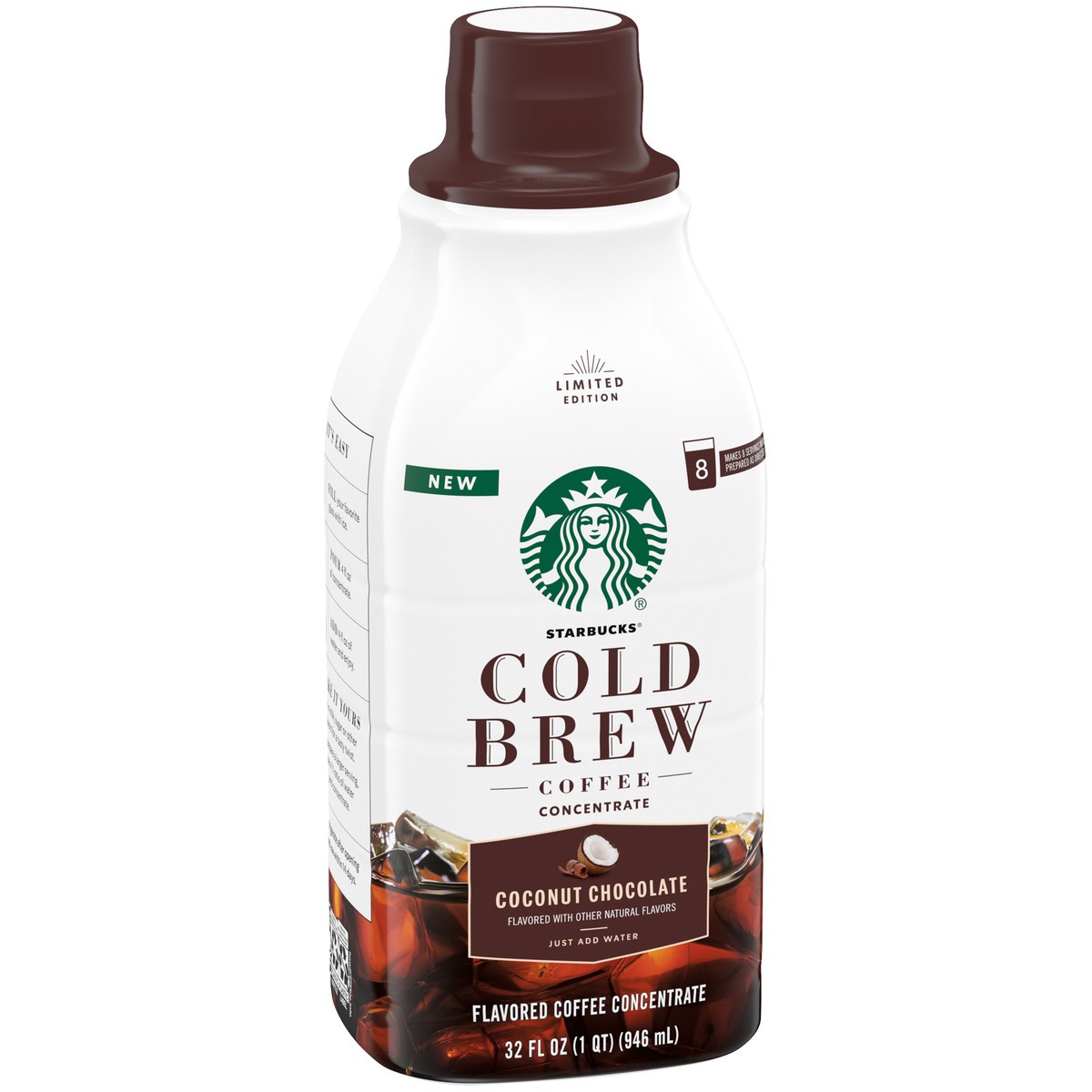 slide 2 of 9, Starbucks Cold Brew Coconut Chocolate Flavored Medium Roast Coffee Concentrate 32 fl. oz. Bottle, 32 fl oz