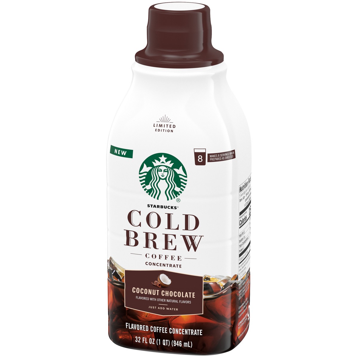 slide 3 of 9, Starbucks Cold Brew Coconut Chocolate Flavored Medium Roast Coffee Concentrate 32 fl. oz. Bottle, 32 fl oz