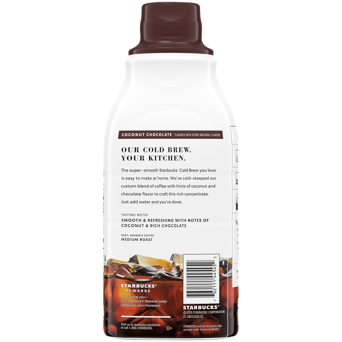 slide 5 of 9, Starbucks Cold Brew Coconut Chocolate Flavored Medium Roast Coffee Concentrate 32 fl. oz. Bottle, 32 fl oz