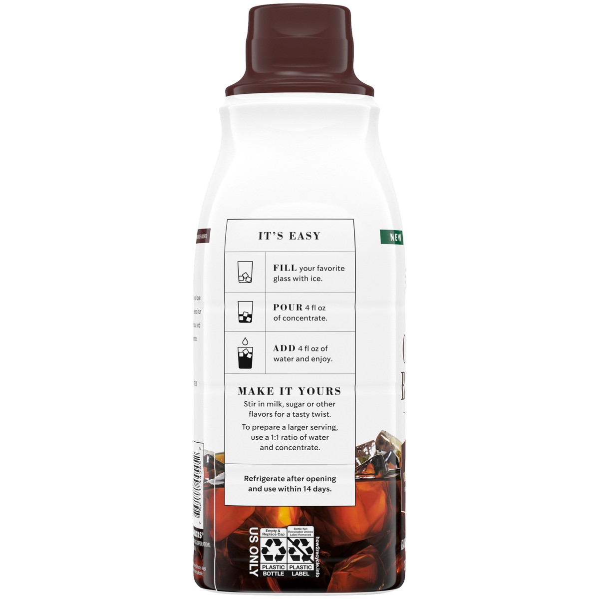 slide 7 of 9, Starbucks Cold Brew Coconut Chocolate Flavored Medium Roast Coffee Concentrate 32 fl. oz. Bottle, 32 fl oz