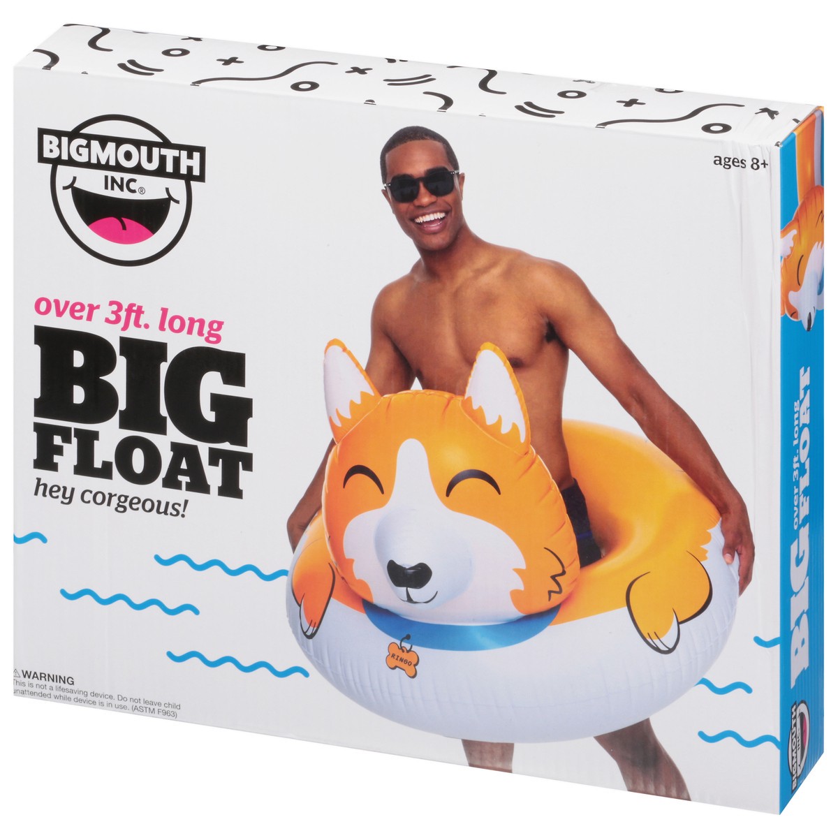 slide 3 of 9, BigMouth Inc. Big Float Over 3ft Long Ages 8+ Tubes 1 ea, 3 ft