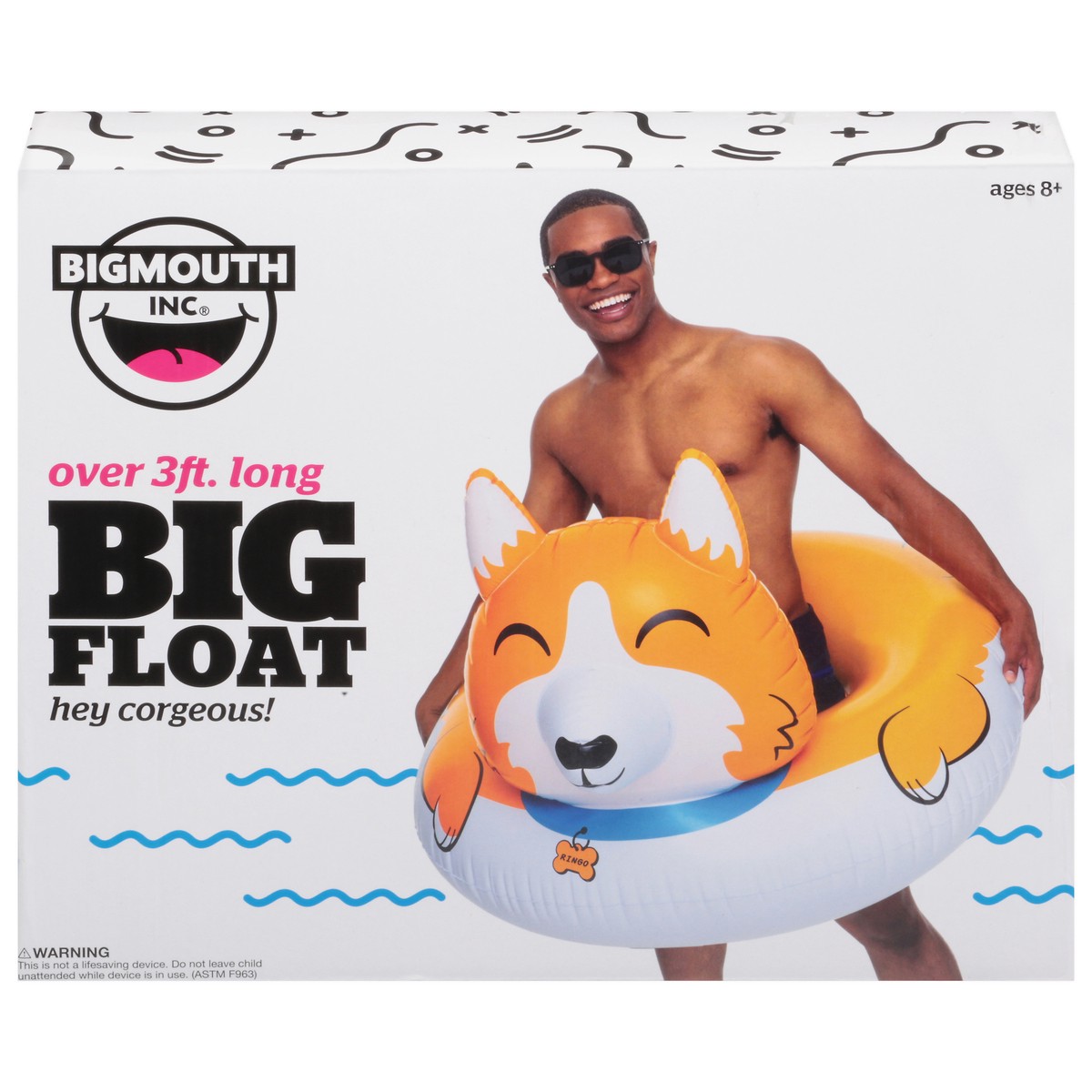slide 9 of 9, BigMouth Inc. Big Float Over 3ft Long Ages 8+ Tubes 1 ea, 3 ft