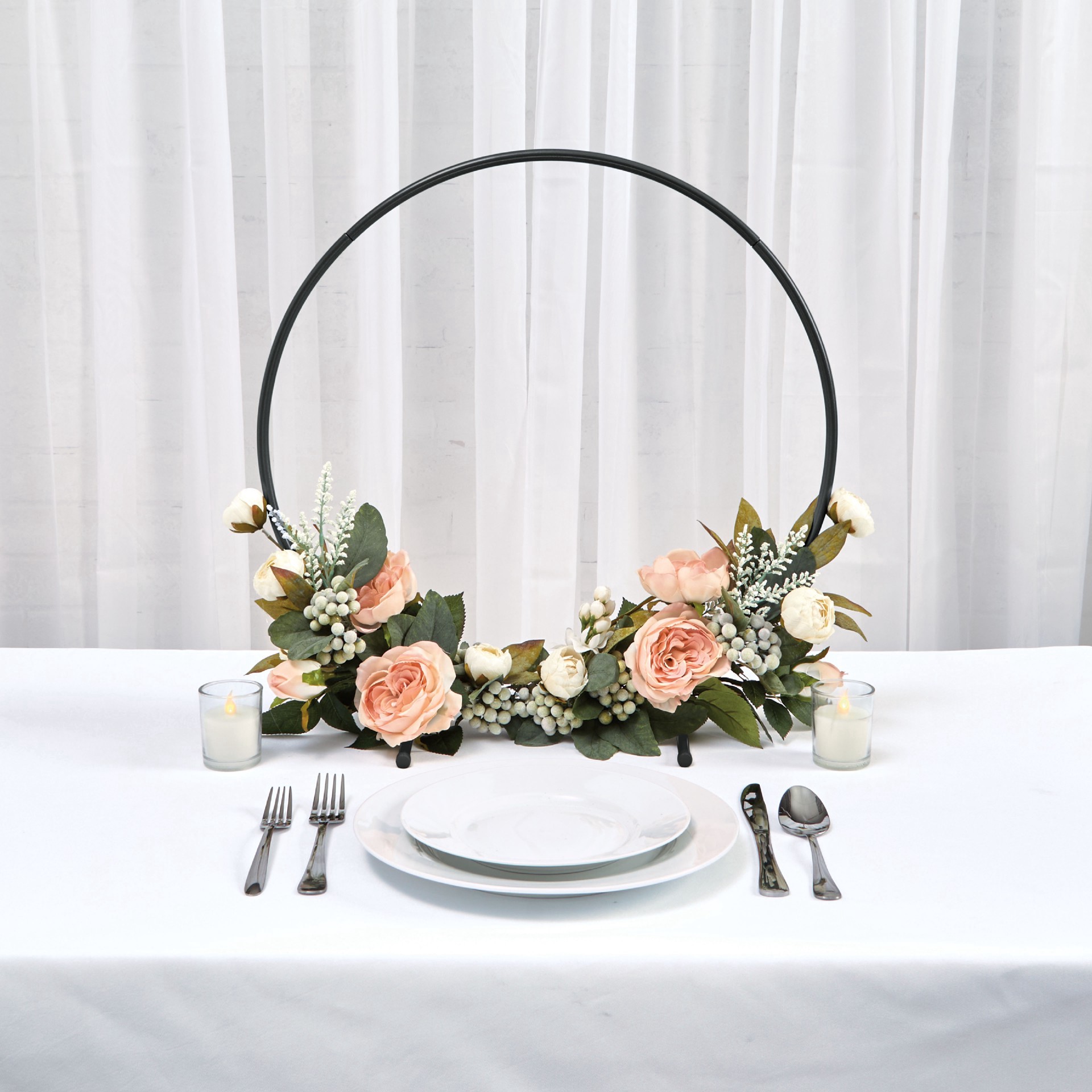 slide 4 of 4, 19.75" Black Tabletop Hoop By Celebrate It, 19.75 in