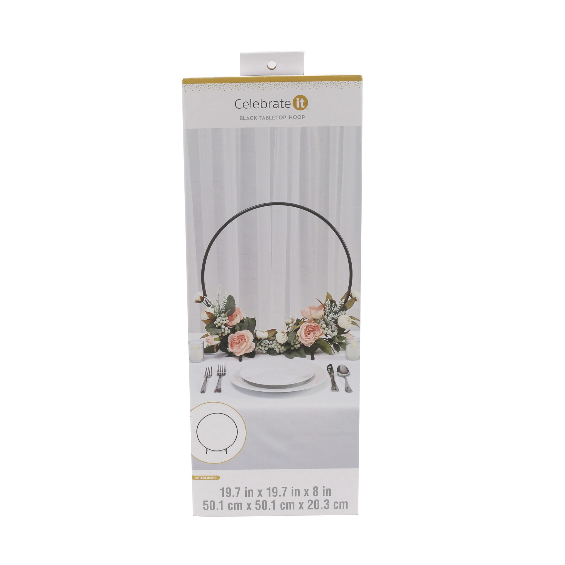 slide 2 of 4, 19.75" Black Tabletop Hoop By Celebrate It, 19.75 in