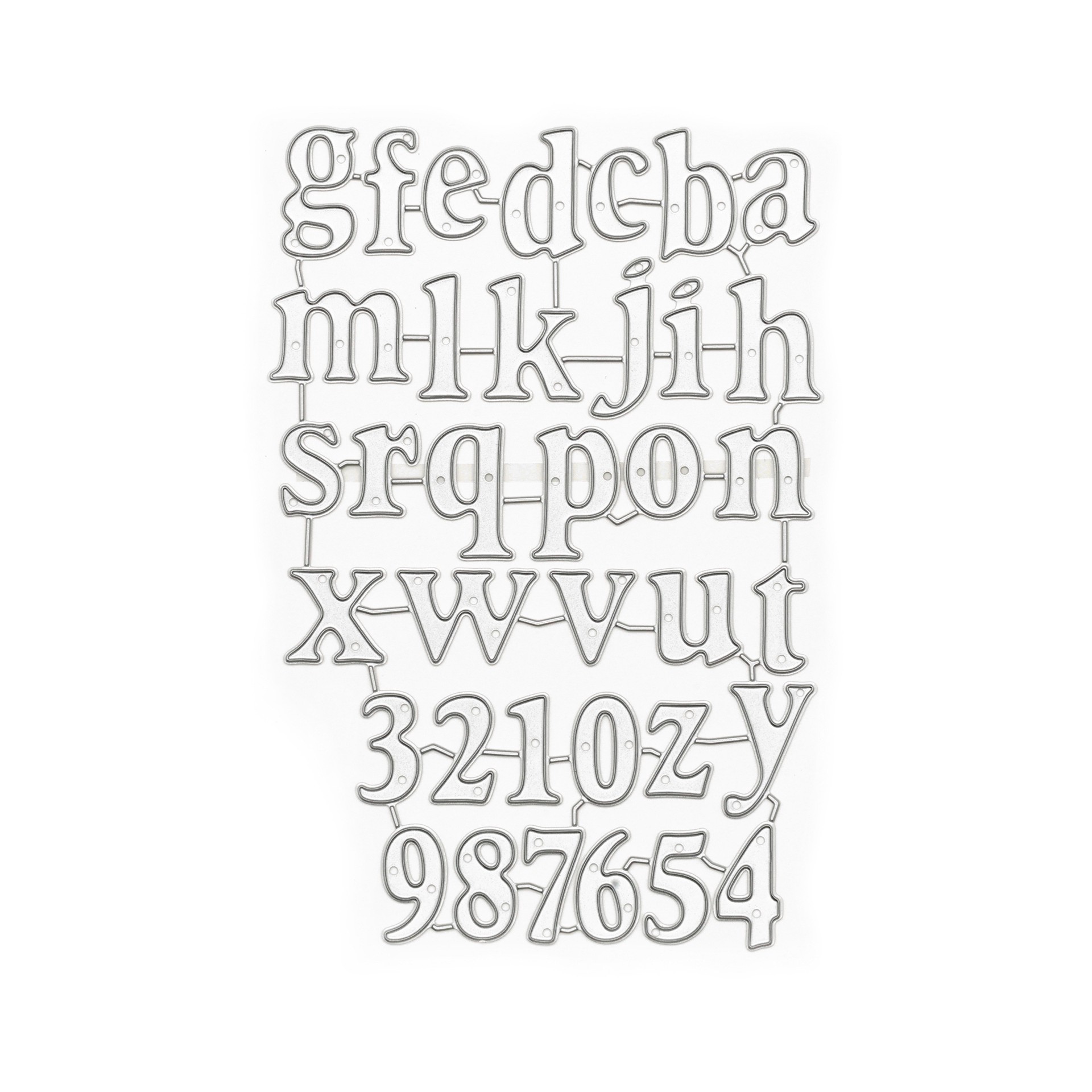 slide 3 of 6, Alphabet & Number Cutting Die By Recollections, 3.62 in x 5.35 in