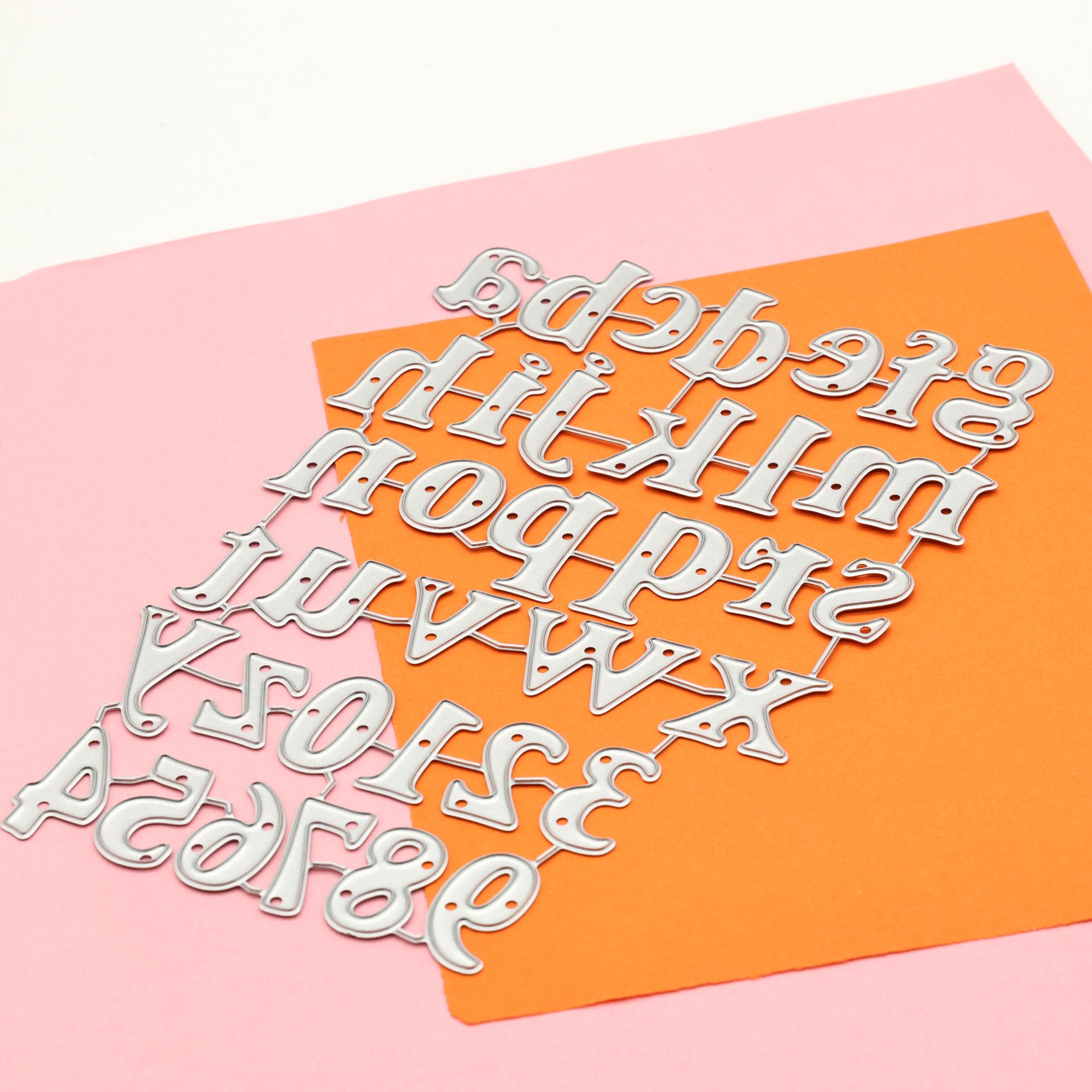 slide 4 of 6, Alphabet & Number Cutting Die By Recollections, 3.62 in x 5.35 in