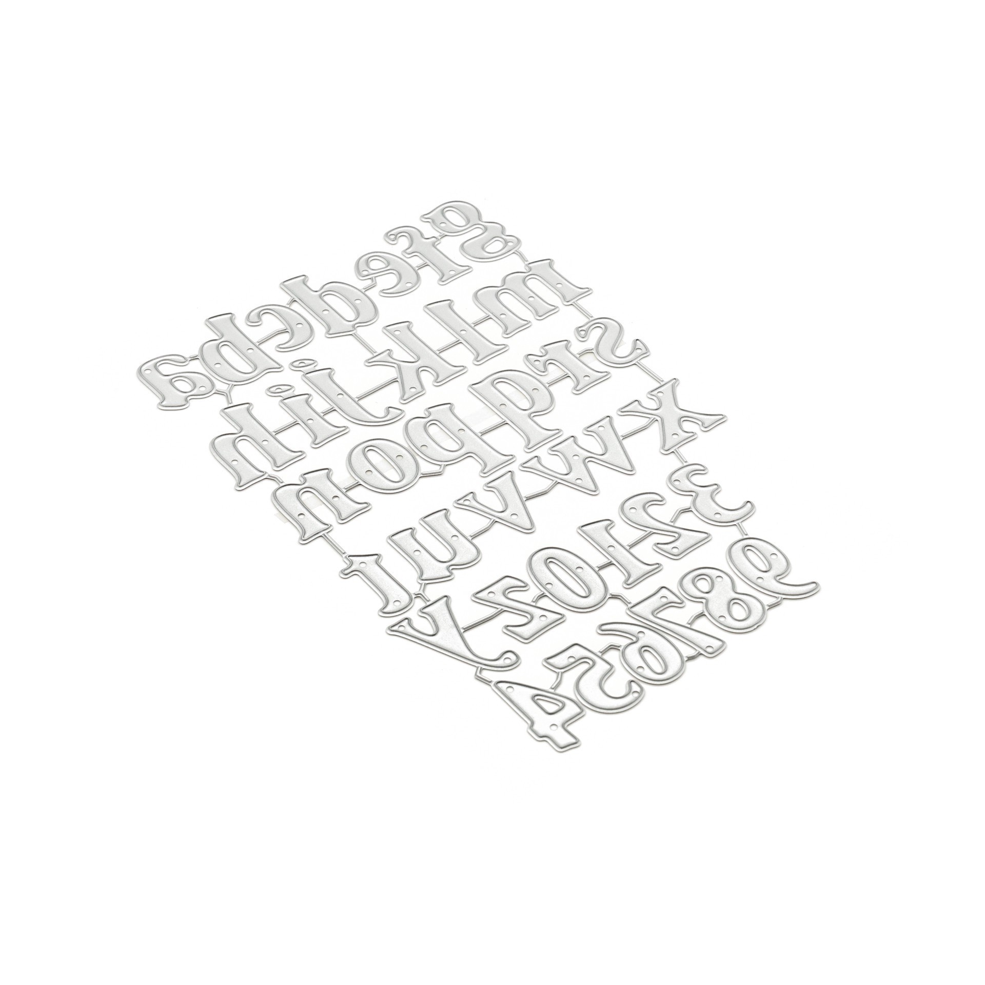 slide 5 of 6, Alphabet & Number Cutting Die By Recollections, 3.62 in x 5.35 in