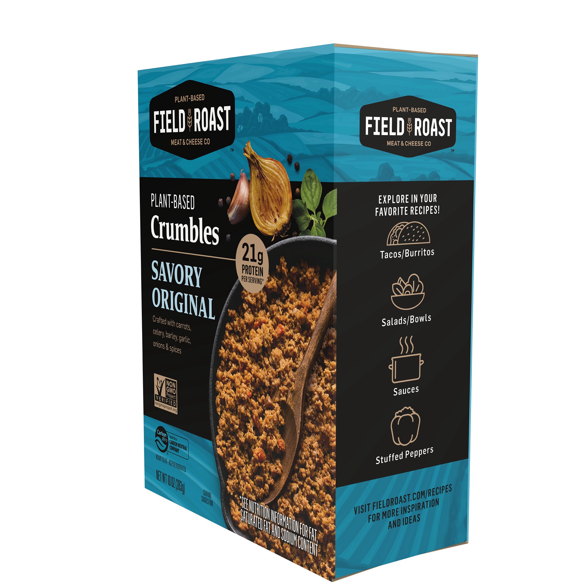 slide 2 of 4, Field Roast Field Burger Crumbles 10 oz, 10 oz