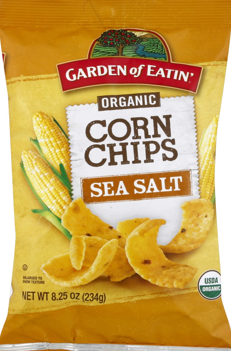 slide 5 of 5, Garden of Eatin' Organic Sea Salt Yellow Corn Chips, 8.25 oz