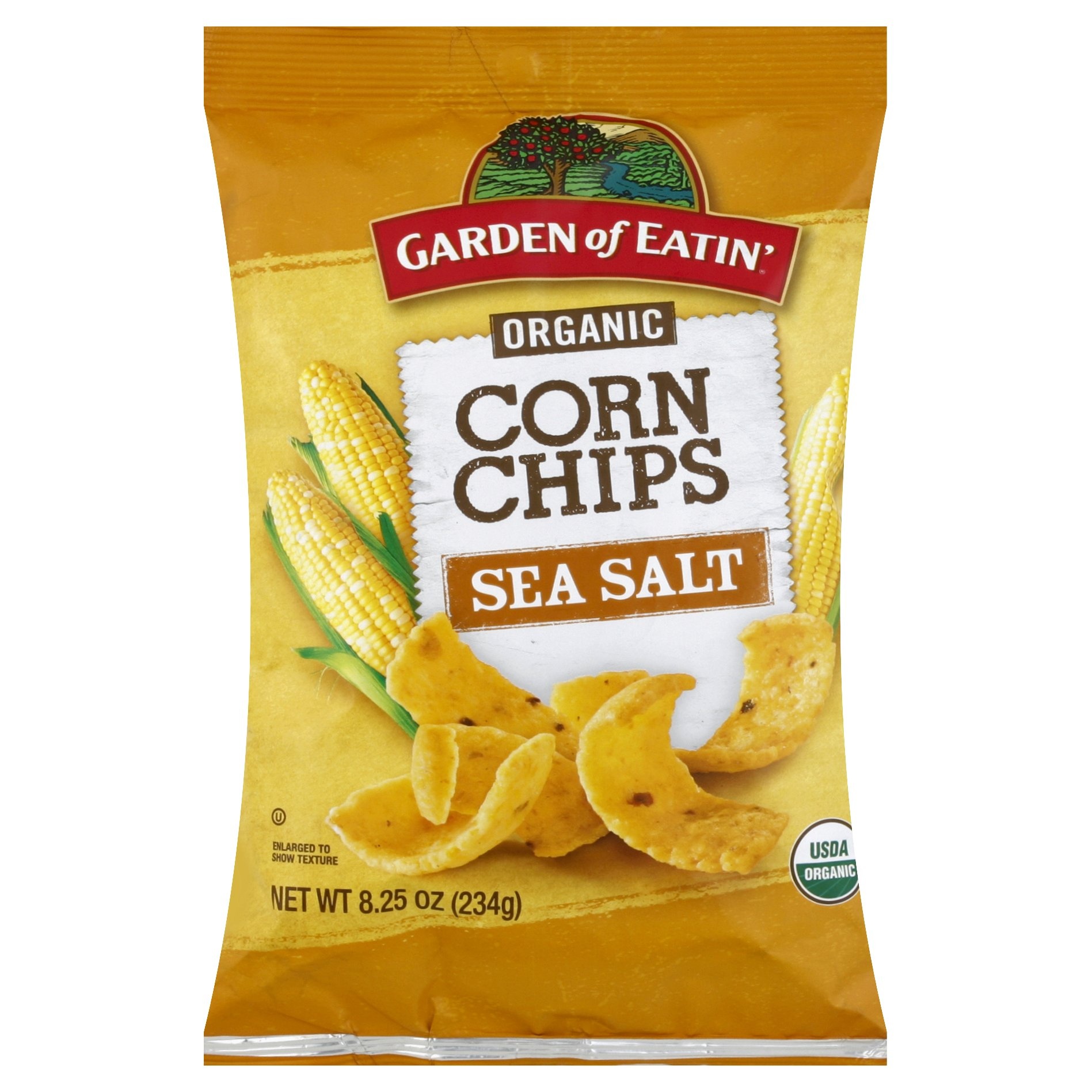 slide 1 of 5, Garden of Eatin' Organic Sea Salt Yellow Corn Chips, 8.25 oz