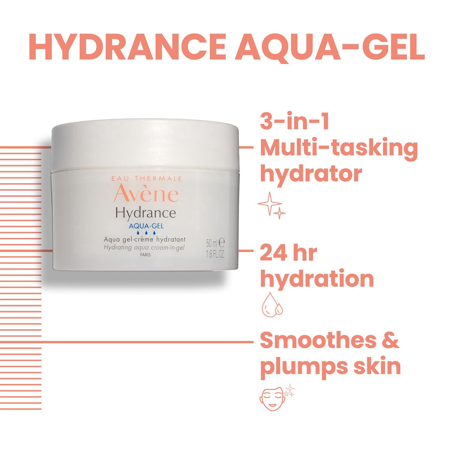 slide 6 of 7, Avene Skincare Avène Hydrance Aqua-Gel, 1.6 Oz, 1.6 oz