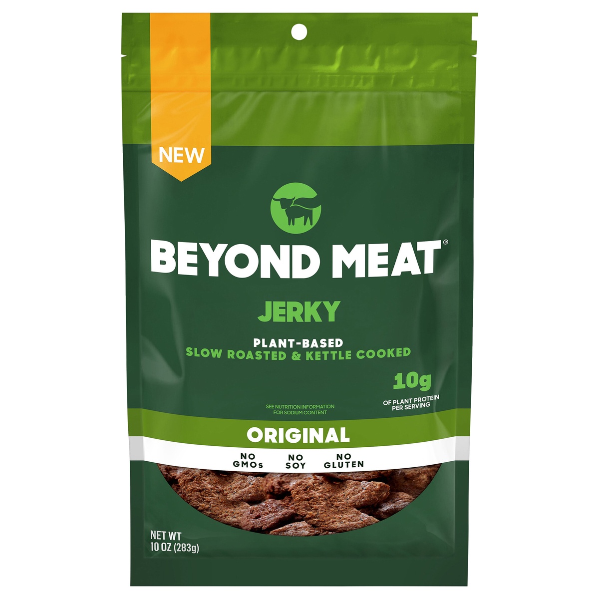 slide 1 of 1, Beyond Meat Plant-Based Original Jerky, 10 oz